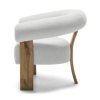 Designové křeslo KOKEI bílé – skvělé do světlého interiéru