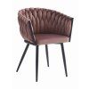 Elegantní jídelní křeslo ORION VELVET tmavě růžové do moderní jídelny