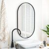 Elegantní oválné zrcadlo na zeď OLVANI 80x40 cm do předsíně