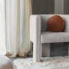 Minimalistické designové křeslo MILU v krémové barvě