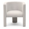 Designové křeslo MILU krémové pro moderní interiéry