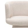 Designové křeslo YATO s otočnou funkcí a měkkým bouclé potahem