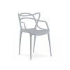 83114 elegantni sada 4ks plastovych zidli kato svetle sedych do jidelny