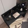 Minimalistický psací stůl NEVY 120x60 cm černý pro moderní interiér