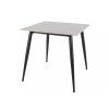 Stylový čtvercový jídelní stůl RION 80x80 cm v dekoru bílého mramoru