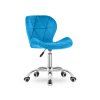 Designový set TAYLOR a AVOLA VELVET modré do domácí pracovny