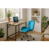 Pracovní set TAYLOR a AVOLA VELVET modré pro moderní domácí kancelář
