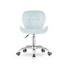 84293 9 set do pracovny taylor stul 80x50 cm dub sonoma kreslo avola velvet svetle modre