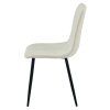 85080 4 designova jidelni zidle libra kremova s kontrastnimi nohami