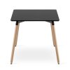 Obdélníkový jídelní stůl ADRIA 120x80 cm černý mat