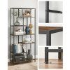 Industriální knihovna TAYLOR rustikálně hnědá 180x80 cm s moderním designem