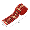 Červená kostkovaná stuha JOY 5 cm x 5 m ideální na vánoční balení dárků