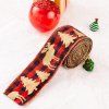 Stylová červená stuha REINDEER 5cm x 5m s vánočním motivem soba