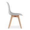 Jídelní sestava ADRIA 120x80 a židle KITO – minimalistický černo-šedý set
