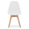 Bílý stůl ADRIA 120x80 cm + 4 židle KITO – ideální do moderní kuchyně