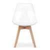 Jídelní set 1+4 ADRIA a čiré židle BALI MARK – čistý a vzdušný design