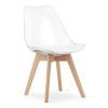 Jídelní set ADRIA + 4 transparentní židle BALI MARK pro stylové stolování