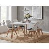 Designový jídelní set ADRIA 120x80 cm a židle BALI MARK s bukovými nohami