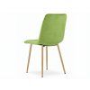 Elegantní sametová židle LAVA světle zelená s jemným čalouněním a moderním designem