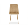 Komfortní sametová židle LAVA CAMEL BEIGE v moderním skandinávském stylu