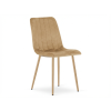 Elegantní béžová sametová židle LAVA CAMEL BEIGE do jídelny i pracovny
