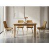 Designová sametová židle LAVA GOLDEN OAK v teplém hnědém odstínu