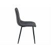 90480 1 moderni jidelni zidle libra stone grey seda s cernymi nohami