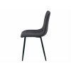 90480 3 cerne nohy a tmave sedy sedak zidle libra stone grey