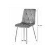 90480 8 tmave seda zidle libra stone grey s cernymi nohami