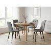 90489 1 stylova calounena zidle libra platinum grey s cernou podnozi