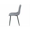 90489 3 sametova zidle libra platinum grey s elegantnim vzhledem
