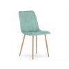 Moderní sametová židle LAVA AQUA MINT v mentolové barvě s elegantním designem
