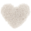 Elegantní dekorační polštářek ROMEO HEART 45x45 cm, krémový