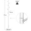Elegantní bílý stojanový věšák ARBO do minimalistického interiéru