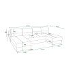 92118 5 komfortni rozkladaci sedaci souprava do u livaro 305x140 cm kremova