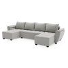 92124 2 prostorna sedaci souprava do u livaro 305x140 cm svetle seda