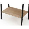 Minimalistická knihovna TAYLOR SONOMA 4 police 147x60 cm v dekoru dub sonoma