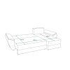 92193 1 prostorna rozkladaci sedaci souprava do l livaro 251x140 cm tmave seda