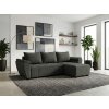 92193 rozkladaci oboustranna sedaci souprava do l livaro 251x140 cm tmave seda moderni styl
