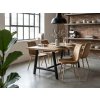 Designová hnědá židle LAVA ALMOND BROWN v sametovém provedení