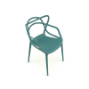 92349 2 elegantni petrolejova plastova zidle kato v minimalistickem stylu