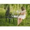 92349 7 odolna petrolejova plastova zidle kato v petrolejove barve