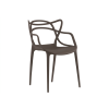 92361 4 designova hneda plastova zidle kato do moderniho interieru