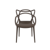 92385 3 designova sada 4 ks plastovych zidli kato hneda
