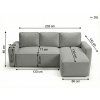92727 4 prostorna sedaci souprava smart boucle do l 232x143 cm tmave zelena
