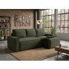 92727 8 rozkladaci sedaci souprava smart boucle tmave zelena do l s oboustrannym rohem