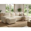 92784 1 moderni rozkladaci sedaci souprava do u smart boucle 303x140 cm kremova do prostorneho obyvaku