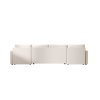 Trendy krémová sedací souprava do U VENORIA 285x146 cm