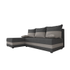 Oboustranná sedací souprava do L VALERIO SLIM 200x140 cm s funkcí lůžka + 2 polštářky