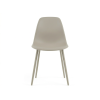 93060 2 stylova jidelni zidle osaka plastova sedohneda s minimalistickym designem